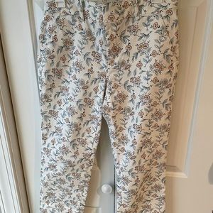 Loft floral chinos